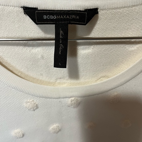 BCBGMAXAZRIA Polka Dot Cream Sweater NWOT’s - Picture 2 of 3